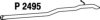 FENNO P2495 Exhaust Pipe